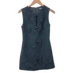 Kate spade ケイトスペード ノースリーブワンピース サイズ:2 リボン/ジャガード    ブラック レディース / 240001175534