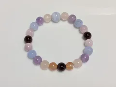 パワーストーン　ブレスレット　天然石　ローズクォーツ他　15cm　No.309