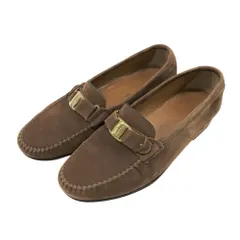 Salvatore Ferragamo サルヴァトーレ フェラガモ UR20099 スエード ローファー ヴァラ  ブラウン系 7 メンズ [240101533190]