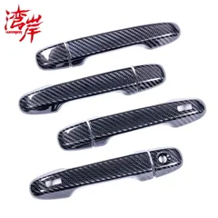 湾岸 ワンガン ドアハンドルカバー カーボン WRX VB系 VBH S4  綾織カーボン 外装 エアロ wangan