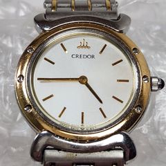 SEIKO セイコー クレドール 5A70-0040 18KTベゼル レディース SEIKO クレドール 5A70-0040 K18ベゼル クォーツ腕時計 - メルカリ