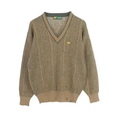 ゴールデンベア (MEN - L) ウールブレンド Vネック ニット トップス