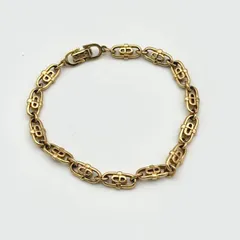 Dior CDロゴ ブレスレット チェーン 喜平 ゴールド クリスチャン ディオール Christian Dior ヴィンテージ
