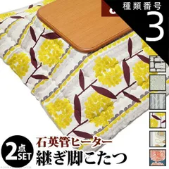種類3：ブラウン/ケイランサス こたつ 正方形 楢ラウンド折れ脚こたつ-リラ 80x80cm 日本製厚手カーテン生地の北欧柄こたつ布団セット こたつ布団セット 折脚 継ぎ脚 角が丸い テーブル ローテーブル 炬燵 コタツ モダン 天然木 木製 日本製 国産 テ