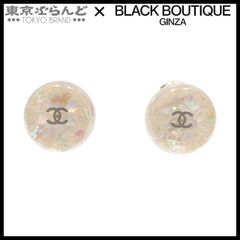 シャネル CHANEL No5 キューブ イヤリング 97A ゴールドxイエロー