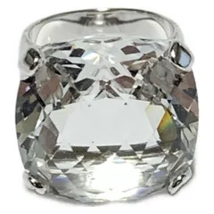 SWAROVSKI(スワロフスキー) リング 52 - クリア×シルバー