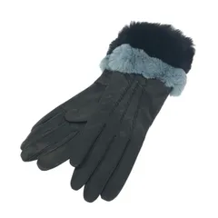 LANVIN en Bleu ランバンオンブルー 手袋  ラムレザー    ブラック レディース / 240001171735