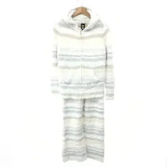 gelato pique ジェラートピケ ルームウェアセットアップ サイズ:F ランダムボーダーパーカ×パンツ    ホワイト レディース / 240001172126