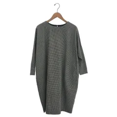 BEARDSLEY ビアズリー ワンピース サイズ:F ギンガムチェック/ドルマンスリーブ BEZ1022609A001/2022AW   ブラック/ベージュ レディース / 240001172766