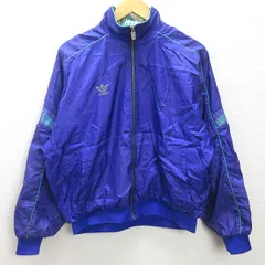 H■90s■アディダス/adidas ウインドブレーカージャケット【O】紫/MENS■18【中古】