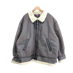 ALPHA INDUSTRIES アルファインダストリーズ フェイクムートンジャケット サイズ:4XL     ブラウン メンズ / 241019000361