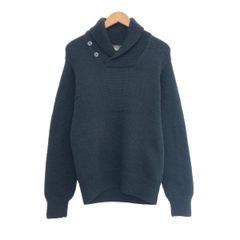 HERMES エルメス ショルダーボタン メランジ コットンニット グリーン