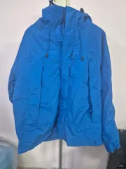 アウスタンディング ブルー フード ウィンドブレーカー アウター