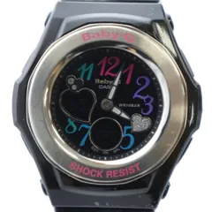 カシオ CASIO ベビージー baby-G BGA-101 腕時計 ウォッチ クォーツ 黒文字盤 ハート カレンダー付き 黒 ブラック ■GY18 /MQ