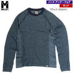 ミレー / ホールGMT ワッフル ウール クルー ブラック［N0247］ M/L(日本L/XL)