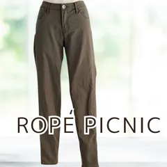 USED ROPE' PICNIC スリムストレートパンツ カーキ サイズ38 レディース ロペピクニック