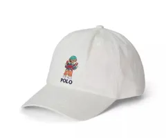 (正規品) ポロ ラルフローレン キッズ BOYS PLANET(ボイプラ) クマ コットン トウィード ベースボールキャップ 帽子 クマ帽子