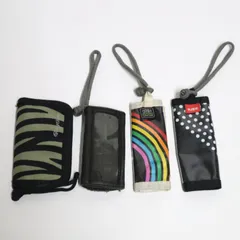 スノーボード スキー パスケース リフト券ホルダー 4点まとめ売り ebs MOUNTAIN FURNITURE Rhythm 透明窓 ストラップ付き ファミリー向け 子供用 大人用