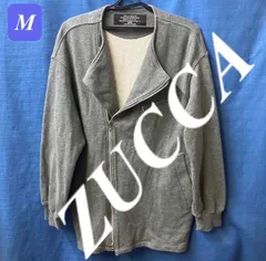 【デザイン必見】Zucca ズッカ　スウェット　ライダース　ジャケット　Mのサムネイル