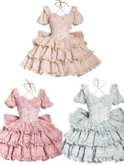 ロザリープリンセスコルセットスカート エンジ白 - メルカリ