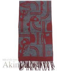 新品】エルメス マフラー ブリッド・ドゥ・ガラ グレー ボルドー