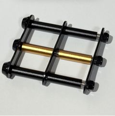 2組 オリジナルベルトループ付き2連チェーン オールゴールド ニックス