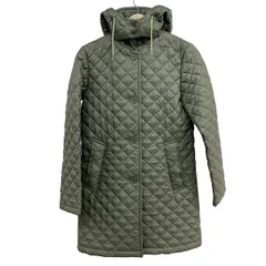 トラディショナルウェザーウェア コート サイズ34 M レディース美品  グリーン 長袖/キルティング/フード付き/秋/冬