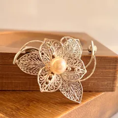 Vintage アコヤパール ブローチ