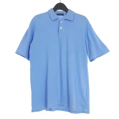コムデギャルソンオム COMME des GARCONS HOMME 00' 製品染め 鹿の子 ポロシャツ 半袖 M 青 ブルー  HQ-T024のサムネイル