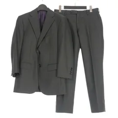 ポールスチュアート PAUL STUART 3ピーススーツ セットアップ 上下 ダークグレー  裏地ペイズリー柄 J2H81-132-08 国内正規