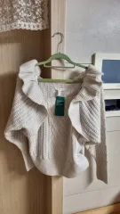 H&M ケーブルニットカーディガン アイボリー 新品