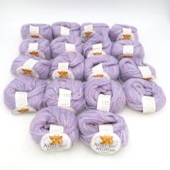 訪問着 刺繍 箔 吹き寄せに四季花文様 薄紫色 袷 広衿 正絹 紋なし