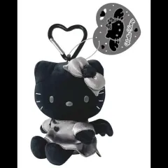 ハローキティ ブラックエンジェル マスコット ハート カラビナ 未開封
