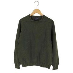 日本製　ランズエンド　コットンニット　ドリフター　セーター　XL 深緑　古着 日本製 ランズエンド コットンニット ドリフター セーター XL 深緑