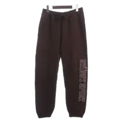 ステューシー STUSSY スウェットパンツ ジョガー ロゴ 刺繍 コットン 裏起毛 茶 ブラウン Sのサムネイル