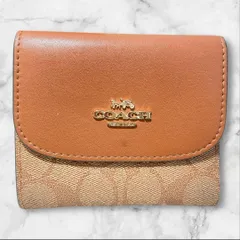 COACH ブラウン 三つ折り財布