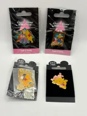 【4点セット】ディズニー ピンバッジ プーさん 100周年 Pooh & Family 未開封含む DisneyStore