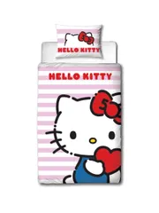 Hello Kitty ハローキティキティちゃん 掛け布団カバー + 枕カバー セット シングルサイズ