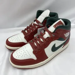 【中古】NIKE Air Jordan 1 Mid DQ8426-105 Sail 26cm ナイキ エアジョーダン1 レッド グリーン ホワイト[19]