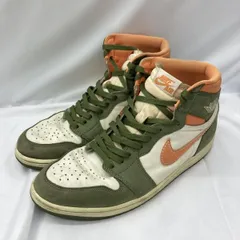 【中古】NIKE AIR JORDAN 1 HIGH OG Craft Celadon 30cm FB9934-300 ナイキ グリーン オレンジ ホワイト[19]