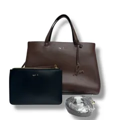 agnes.b アニエスベー 2wayバッグ ショルダーバッグ トートバッグ ブラウン ポーチ付き