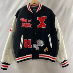 X-LARGE エクストララージ TOM AND JERRY VARSITY JACKET トムとジェリー　スタジャン　ジャケット　ブルゾン　Mサイズ　【K0218-005】　214