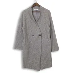 JOURNAL STANDARD ジャーナルスタンダード 秋冬 ウール混★ ニット ダブル コート Sz.F レディース グレー 日本製