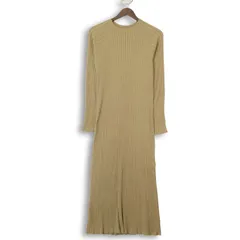 Mila Owen ミラオーウェン 秋冬 オーガニックコットン★ ニット リブ ロング ワンピース Sz.0 レディース