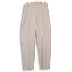 A DAY IN THE LIFE ユナイテッドアローズ ストレッチ 裏起毛★ ストライプ テーパード スラックス パンツ Sz.36 レディース