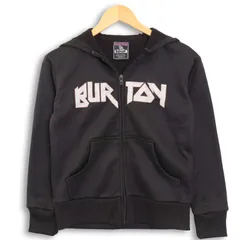 BURTON バートン 秋冬 ロゴ★ 裏起毛 フルジップ パーカー Sz.M レディース 黒 スキー スノボのサムネイル