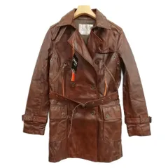 コースマイケルコース Kors michael kors ピッグレザー トレンチ コート 4 ブラウン 茶のサムネイル
