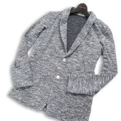 HIGH STREET ハイストリート 通年 メランジ★ ショールカラー カーディガン ニット ジャケット Sz.M メンズ グレー 日本製のサムネイル
