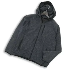 UNIQLO ユニクロ ストレッチ★ ジップアップ パーカー フーディー Sz.XL メンズ 灰 グレー 大きいサイズ
