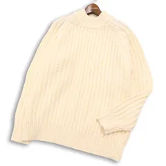 【美品】UNIQLO U ユニクロ ユー ルメール 秋冬 ウール混★ ローゲージ モックネック ニット セーター Sz.L メンズ